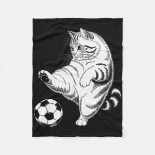 Enge Halloween-voetbal Ik trap het met mijn schat Fleece Deken
