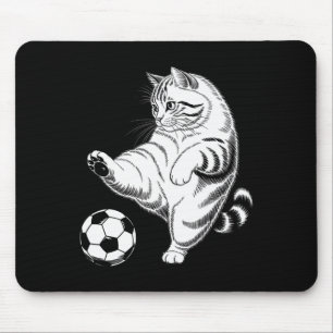 Enge Halloween-voetbal Ik trap het met mijn schat Muismat