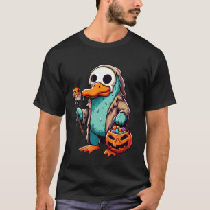 Enge Halloween Vogelbekdier Geest Griezeld Zakje S T-shirt