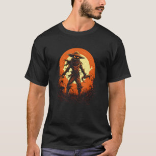 Enge Halloween vogelverschrikker van Haunted Horro T-shirt