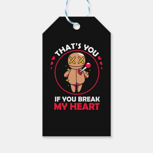 Enge Halloween Voor Vrouwen Gothic Voodoo Doll Cadeaulabel (Voorkant)