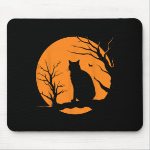 Enge Halloween Zwart Kattenkostuum Retro Mo Muismat