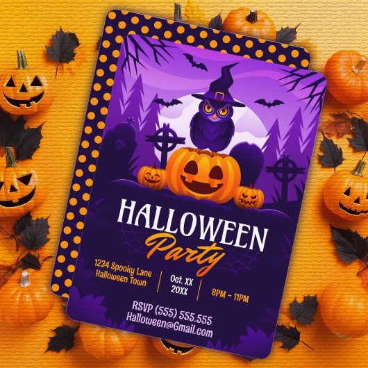 Enge Halloweenfeest Kaart
