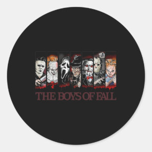  enge horrorfilm Halloween-Thanksgiving- Ronde Sticker