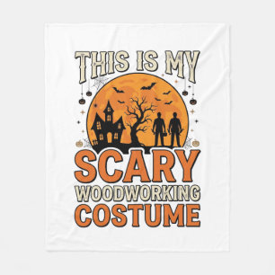 Enge Houtbewerking Kostuum Halloween Vintage Ontwe Fleece Deken