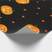 Enge Jack-o'-lantaarn Patroon Halloween Party Cadeaupapier (Hoek)