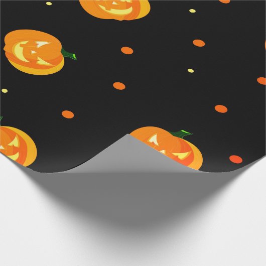 Enge Jack-o'-lantaarn Patroon Halloween Party Cadeaupapier (Hoek)