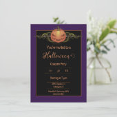 Enge Jack-o-Lantern Halloween | PAARSE Kaart (Staand voorkant)