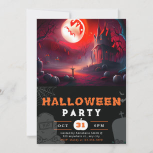 Enge Jack-O' Lantern Volle Maan Halloween Kaart