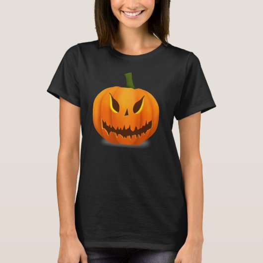 Enge Jack O'Lantern Pumpkin T-shirt (Voorkant)