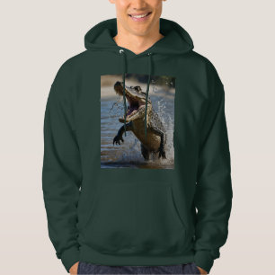 Enge kaken: Australische krokodil springt Hoodie