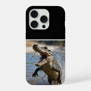Enge Kaken: Australische Krokodil Springt iPhone 15 Pro Hoesje