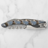 Enge kaken: Australische krokodil springt Kurkentrekker (Achterkant)