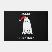Enge Kerstspook met Santa Hat Deurmat (Voorkant)