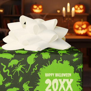 Enge Kruipers Gelukkig Halloween Voeg Het Jaar Toe Cadeaupapier