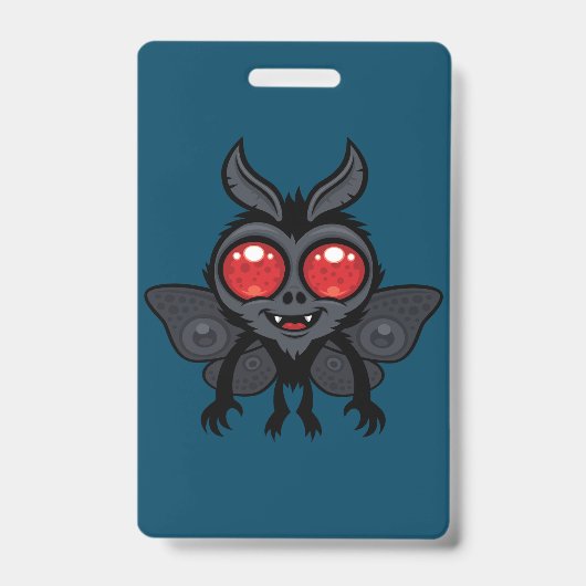Enge Kute Cryptid Mothman Monster Badge (Voorzijde)