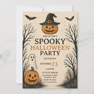 Enge Leuke Spooky Halloween Party Uitnodiging