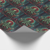 Enge Lovecraft Cthulhu Horror Kerstmis Cadeaupapier (Hoek)