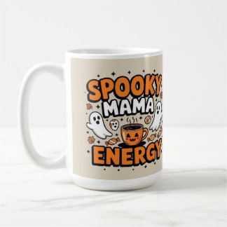 Enge mama energie cute Halloween spook Koffiemok