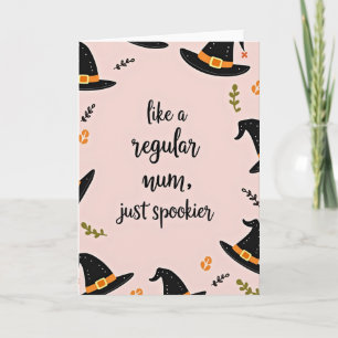 Enge Moeder Halloweenkaart Kaart