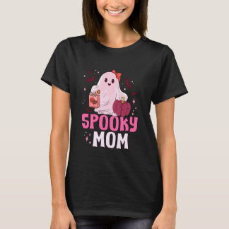 Enge Moeder Schattig Boe Geest Roze Strik Hallowee T-shirt