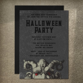 Enge Monster Halloween Party Kaart
