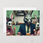 enge paasmaaltijd briefkaart (Voorkant / Achterkant)