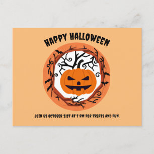 Enge Pompoen Halloween Briefkaart Invitation