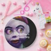 Enge poppenpop Griezelige Halloween Papieren Bordje (Feest)