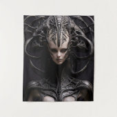 enge reptielachtige alien wandkleed (Voorkant)