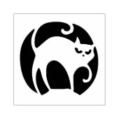 Enge Retro Halloween Kat Rubber Art Stamp Rubberstempel (Afrduk)