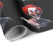 Enge rode haar lachende clown cadeaupapier (Rol Hoek)