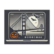 Enge San Francisco Halloween-ansichtkaart