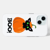 Enge Schattigee zwarte Kat Boo! Halloween iPhone C Case-Mate iPhone Case (Achterkant (horizontaal))