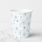 Enge schedel Creepmas Kerstmis Sneeuwvlokken Papieren Bekers (Rechts)