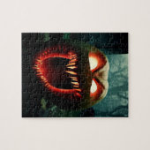 Enge schreeuwende pompoen legpuzzel (Horizontaal)