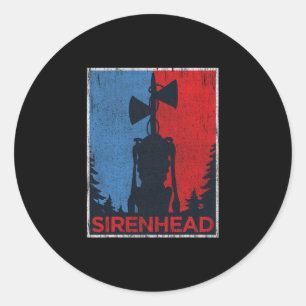 Enge Siren Head Meme Gamer Kinderen Jongens Meisje Ronde Sticker