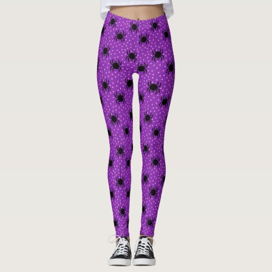 Enge Spin Halloween Leggings (Voorkant)