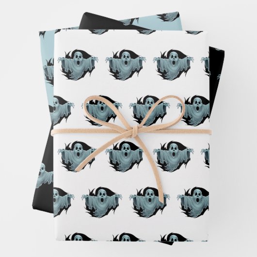 enge spookachtige inpakpapier vel (In situ)