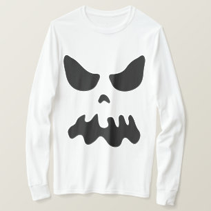 Enge spookschedel Halloween party kostuum shirt