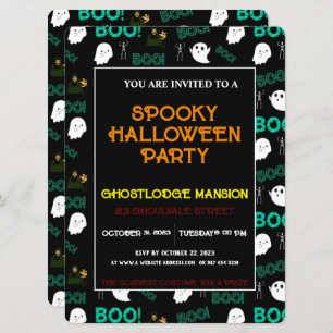 ENGE SPOOKY HALLOWEEN PARTY UITNODIGING