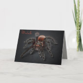 Enge Tarantula Spider Arachnofobie Veroudering Kaart (Voorkant)