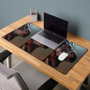 Enge Tyrannosaurus Rex Gezicht, Computer Desk Mat