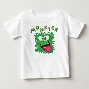 Enge uitdrukkingen Leuk Groen Monster Gezicht
