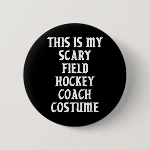 Enge veldhockeycoach kostuum trainer Halloween Ronde Button 5,7 Cm