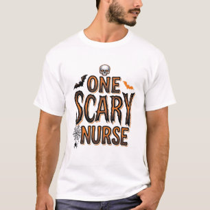 Enge Verpleegster Halloween Vintage Gravure Shirt 