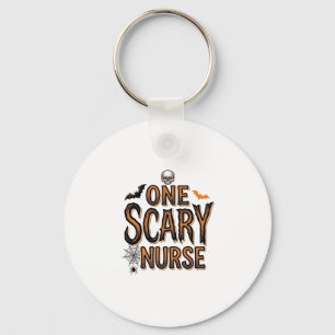 Enge Verpleegster Halloween Vintage Gravure Shirt Sleutelhanger