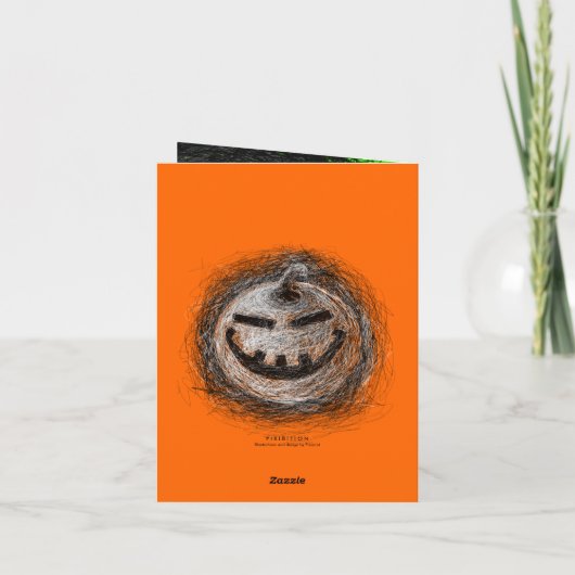 Enge Verrassing Halloween Kaart (Achterkant)