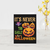 Enge Vleermuis Pompoenen Het Is Nooit Te Vroeg Voo Kaart (Gele Bloem)