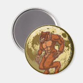 Enge weerwolf maan magneet (Voorkant / Achterkant)